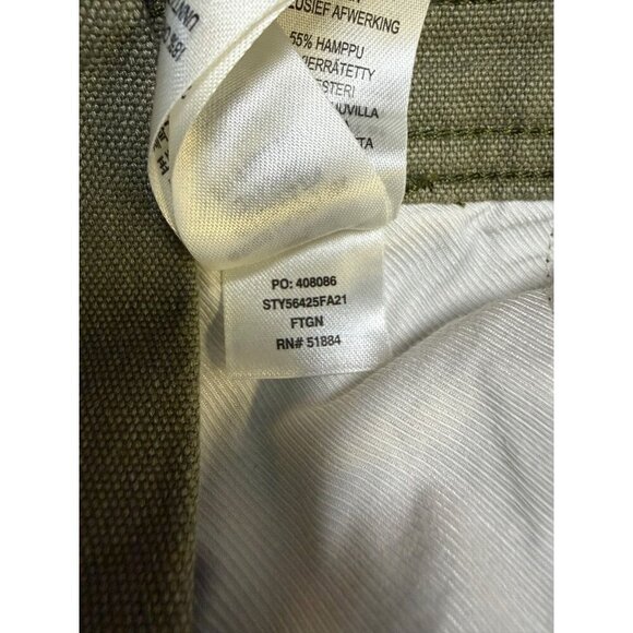 Patagonia W’s All Seasons Hemp Canvas Bib Overalls Small Green EUC - Picture 12 of 14